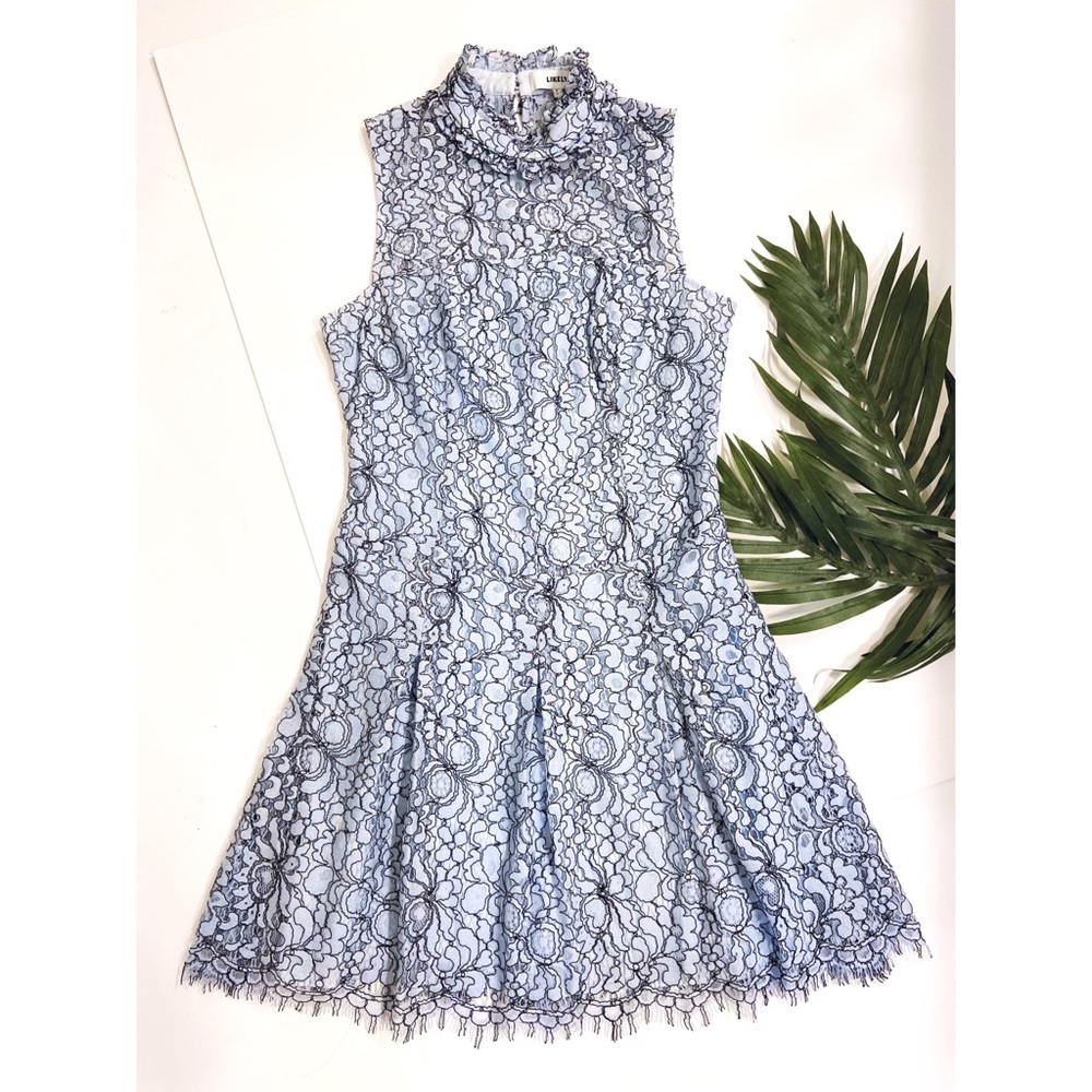 Likely Blue Lace Dress